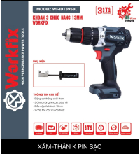Thân Máy Khoan Pin Đầu 13MM Workfix WF-ID1395BL