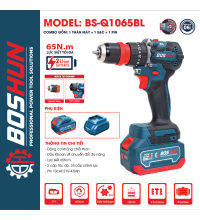 Máy khoan pin Boshun BS-Q1065BL Đầu 2 Trong 1